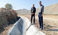 عملیات اجرایی پروژه بتنی سازی جوی روستای استاد به پایان رسید